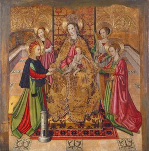 Virgen y santos de Jaume Huguet