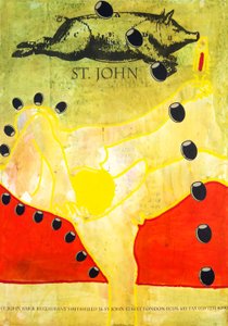 St. John, 2010 (técnica mixta sobre papel de acuarela montado en panel con receta en el reverso)