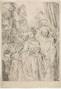 La ropa es italiana. de Jean-Antoine Watteau