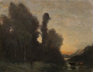 Paisaje, ambiente vespertino