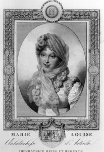 Marie-Louise de Austria (1791-1847) segunda esposa de Napoleón I, Emperador de Francia en 1810-1814 de Jean Baptiste (after) Isabey