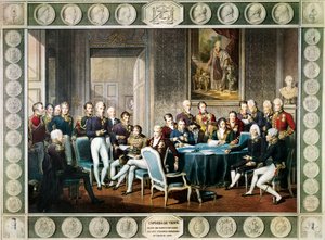 Participantes en el Congreso de Viena en 1814-15, Austria de Jean Baptiste (after) Isabey