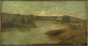 Río, Italia, entre 1856 y 1862 (óleo) de Jean Baptiste Carpeaux
