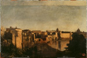 El Tíber en Roma, entre 1856 y 1862 (óleo) de Jean Baptiste Carpeaux