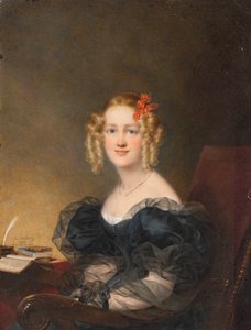 retrato de una mujer de Jean-Baptiste Isabey
