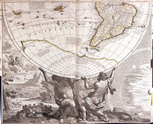 Mapa del hemisferio sur