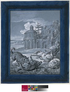 Lobos atacando ovejas (Rein de Trop II) 1732