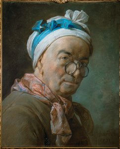 Autorretrato de Chardin con pince-nez ...