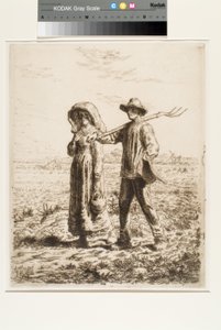 Le Départ Pour Le Travail (El viaje al trabajo) (aguafuerte) de Jean Francois Millet