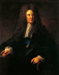 Retrato de Jules Hardouin Mansart (1646-1708), arquitecto francés, figura principal de la arquitectura barroca francesa, Pintura de Jean-Francois Millet (1814-1875) de Jean Francois Millet