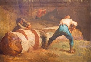Los aserradores de madera de Jean Francois Millet