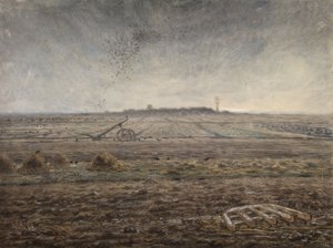 Invierno, La llanura de Chailly, c.1862-66 (pastel sobre papel) de Jean Francois Millet