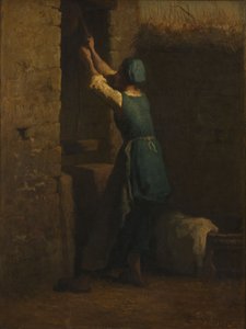 Mujer junto al pozo