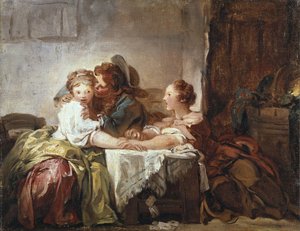 El beso capturado de Jean Honore Fragonard