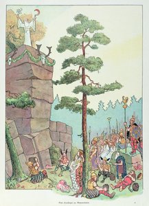 Fiesta de los druidas en Maennelstein, Alsacia, ilustración de "Histoire d