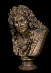 Busto de bronce de Moliere