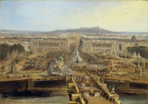 Celebración de la Nueva Constitución, Place de la Concorde, 21 de mayo de 1848 (óleo sobre lienzo)