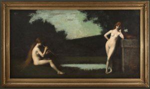 Égloga, hacia 1879 (óleo sobre lienzo)