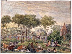 Isla de la Reunión. 1813 (acuarela) de Jean Joseph Patu de Rosemont