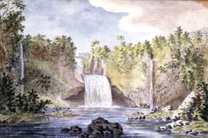 Cascada de roca en Isla Reunión