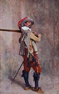 Un mosquetero de la época de Luis XIII de Francia de Jean Louis Ernest (after) Meissonier