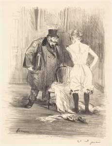 Una incautación (A Seizure) de Jean-Louis Forain