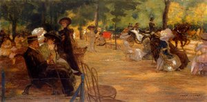 Una reunión elegante en el Bois de Boulogne