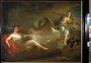 Júpiter, Juno e Io (Júpiter, Juno e Io). Pintura de Jean Marc Nattier (Jean-Marc Nattier de Jean Marc Nattier