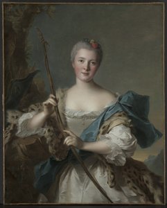 Retrato de una mujer como Diana de Jean-Marc Nattier