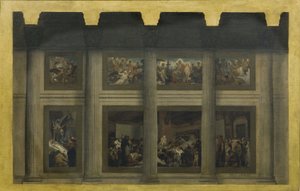 Boceto para el Panteón: La muerte de Santa Genoveva, entre 1876 y 1885 (óleo sobre lienzo) de Jean Paul Laurens