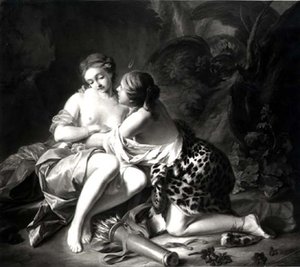 Júpiter y Calisto de Jean Simon Berthelemy