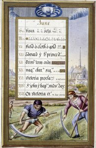 Calendario de junio y signo de Cáncer - en "Hours d