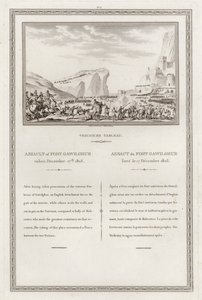 Captura del fuerte de Gawilghur por los británicos bajo el mando de Arthur Wellesley, Segunda Guerra Anglo-Maratha, India