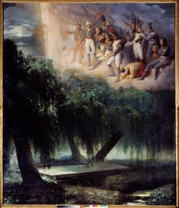 La tumba de Santa Elena: alegoría al entierro de Napoleón de Jean Alaux