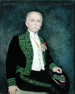 Retrato de René Bazin (1853-1932) 1924 (óleo sobre lienzo) de Jean Alexandre Coraboeuf