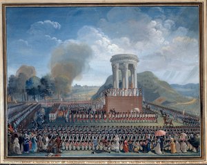 Fiesta de la Federación en Besanzón 14/07/1790 de Jean Alexis Cornu