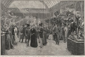 El día de apertura de la Société nationale des beaux-arts en el Palais des Champs-Elysées, París de Jean Andre after Rixens