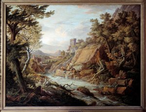 Paisaje y río de Jean Antoine Constantin
