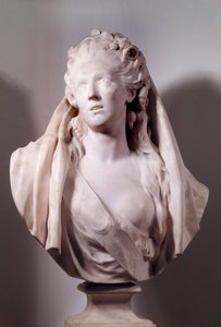 Busto de Sophie Arnould (1740-1802) cantante representada en el papel de Ifigenia de Jean Antoine Houdon