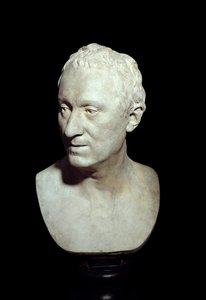 Busto de terracota del filósofo Denis Diderot (1713-1784) de Jean Antoine Houdon