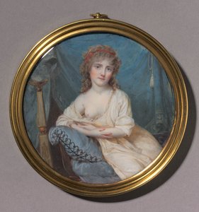 Retrato de una mujer reclinada en un sofá, c. 1804 de Jean Antoine Laurent