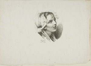 Estudio de la cabeza de una niña de Jean Antoine Laurent