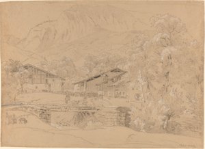 Un Pueblo Alpino en Verano de Jean Antoine Linck