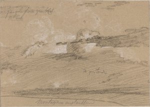 Estudio de nubes sobre las montañas