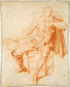 Actor de la Comédie Italienne Crispin, principios del siglo XX de Jean Antoine Watteau