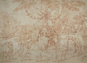 Alegoría de la primavera, o los jóvenes jardineros de Jean Antoine Watteau
