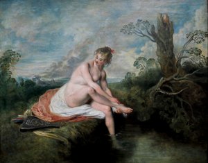 Diana en su baño de Jean Antoine Watteau
