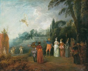 Embarcarse en Citera de Jean Antoine Watteau