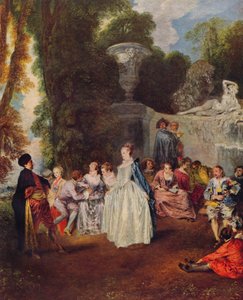 Fiestas venecianas, c1718, 1938 de Jean Antoine Watteau