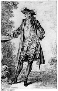 Figura, c1700-1720, 1924 de Jean Antoine Watteau